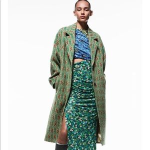 ZARA WOOL JACQUARD COAT LIMITED EDITION